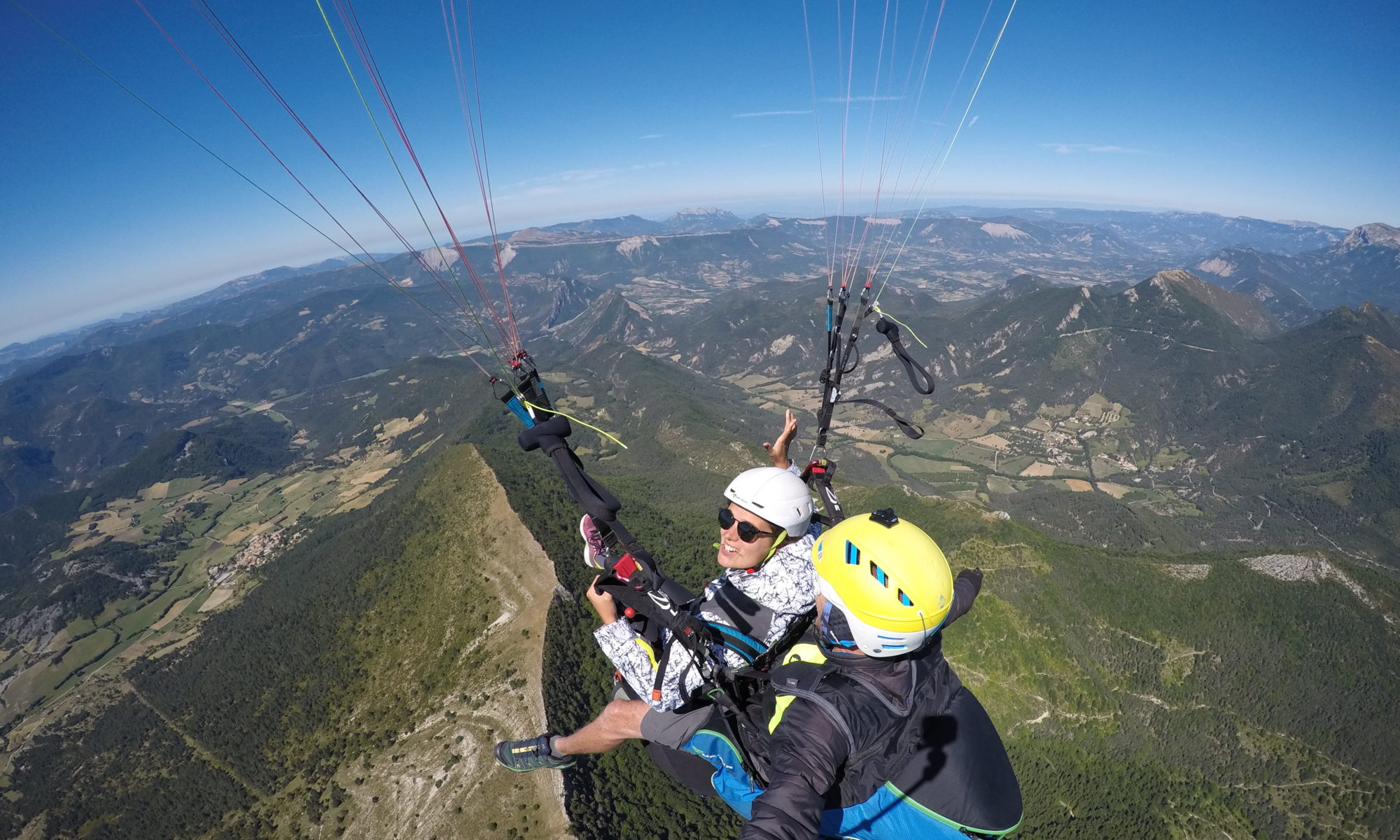 Biplace parapente drome